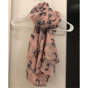 Hudson Bay- Pink Printed Scarf